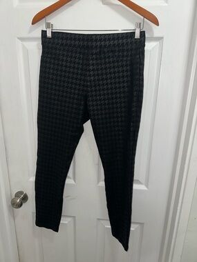 Sanctuary x Anthropologie Black Houndstooth Ponte Leggings